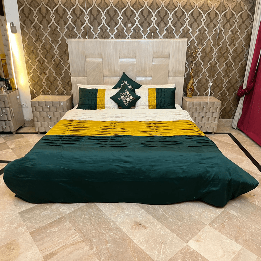 Pleated Summer Comfortor Set 8 Pcs