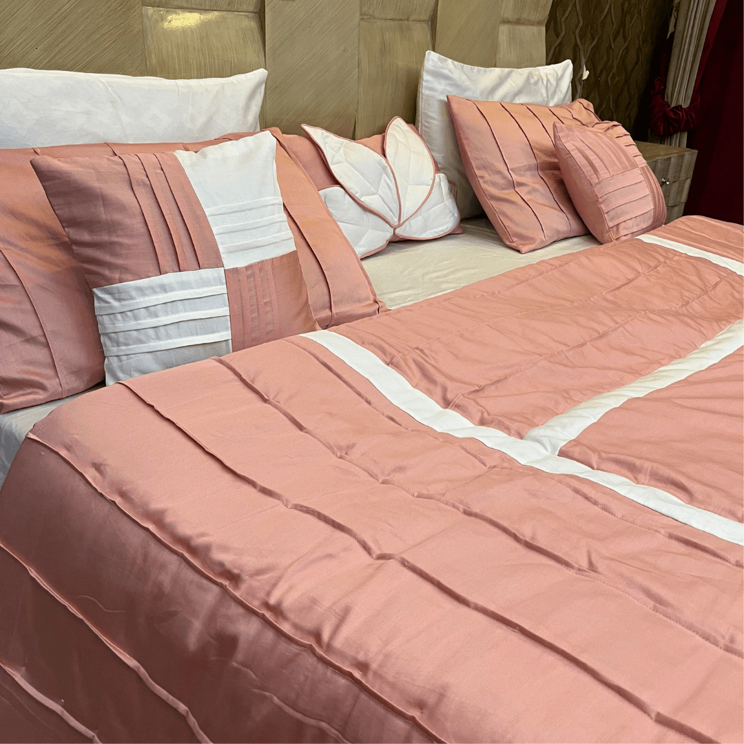 Applique Comforter 8 pcs