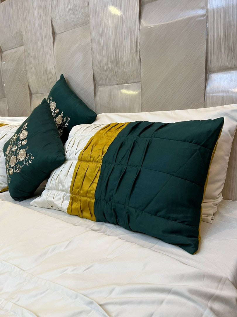 Pleated Summer Comfortor Set 8 Pcs