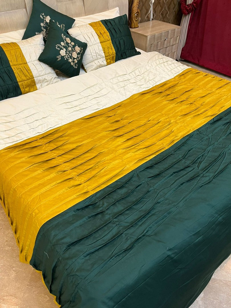 Pleated Summer Comfortor Set 8 Pcs