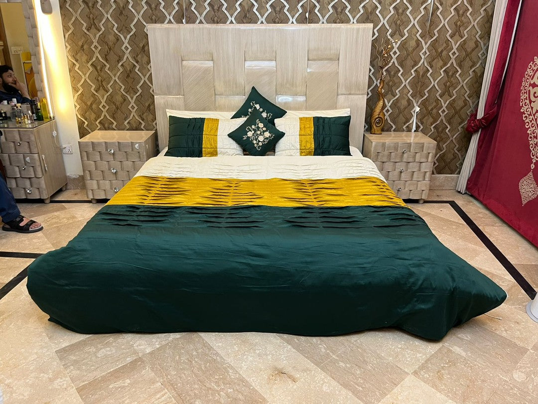 Pleated Summer Comfortor Set 8 Pcs