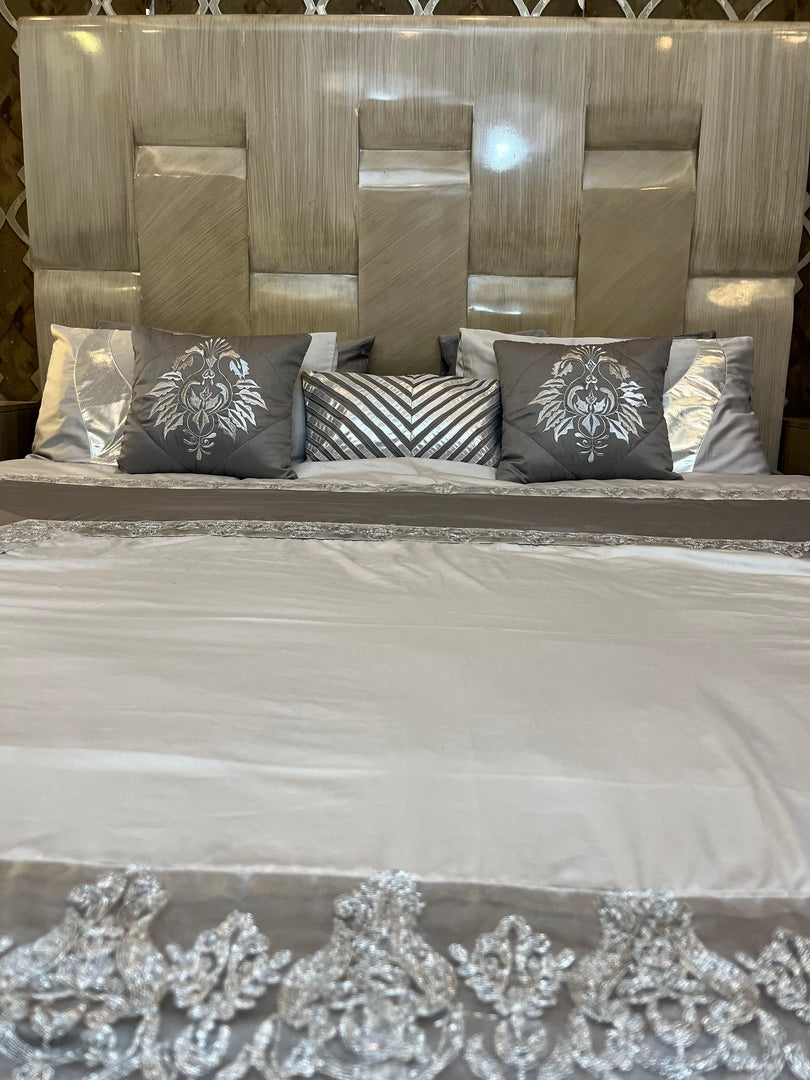 Embroidered Comforter Set For Summer 9 Pcs