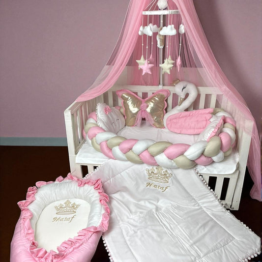 Baby Cot Bedding with Canopy