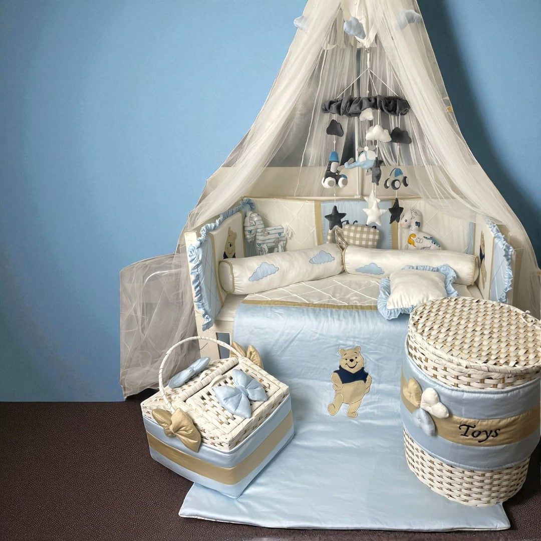 Baby Cot Bedding With Canopy