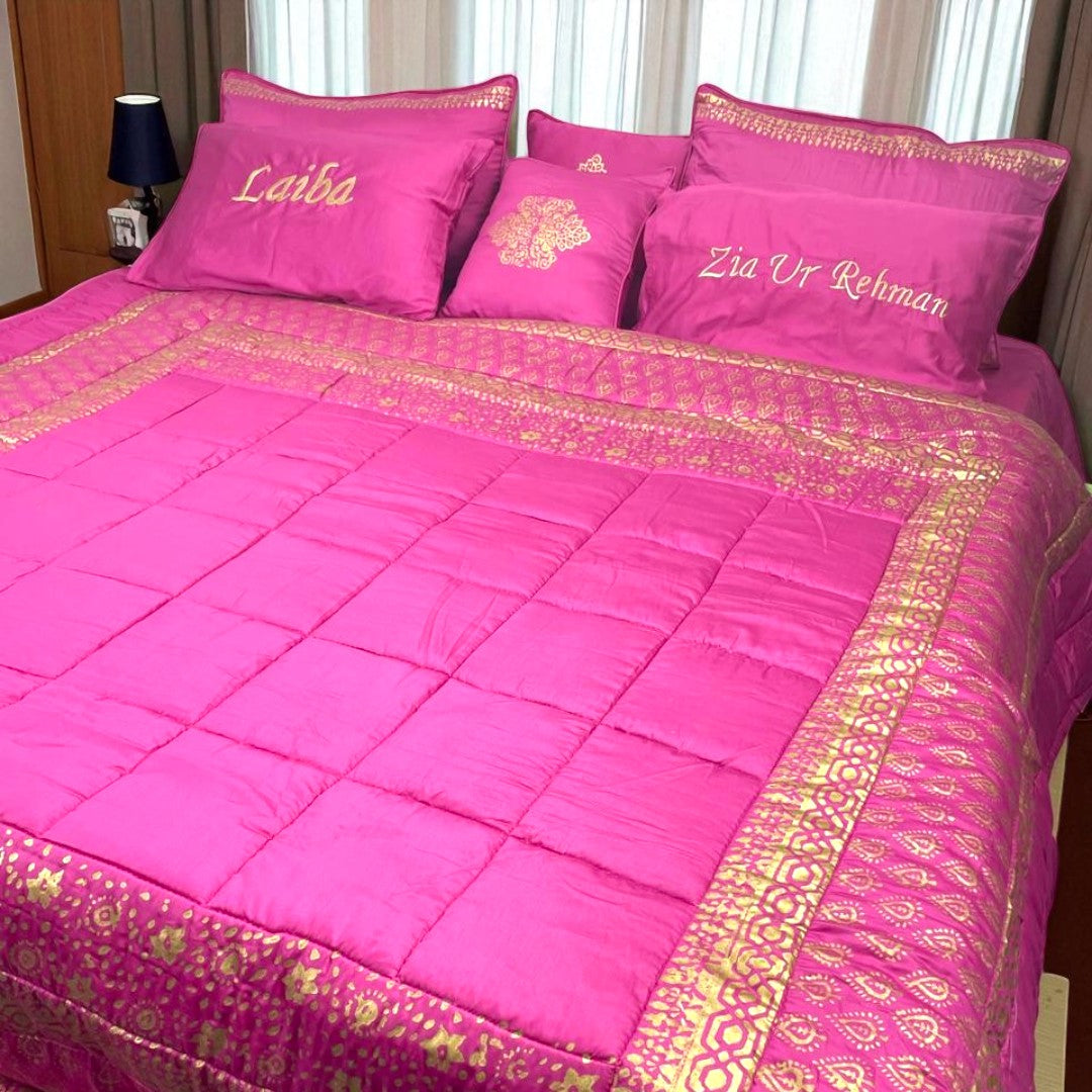 Block Printed Comforter Set