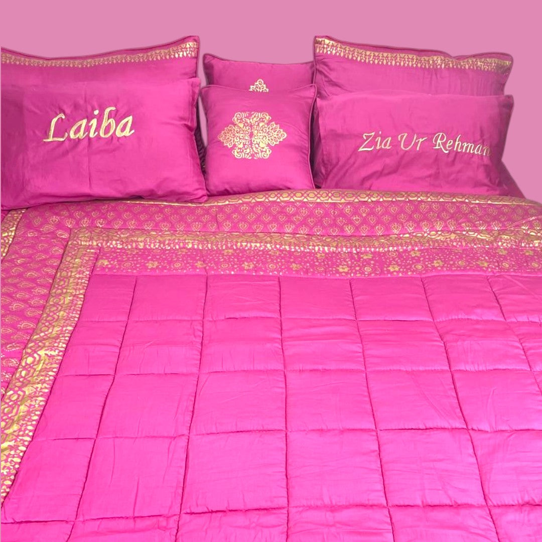Block Printed Comforter Set