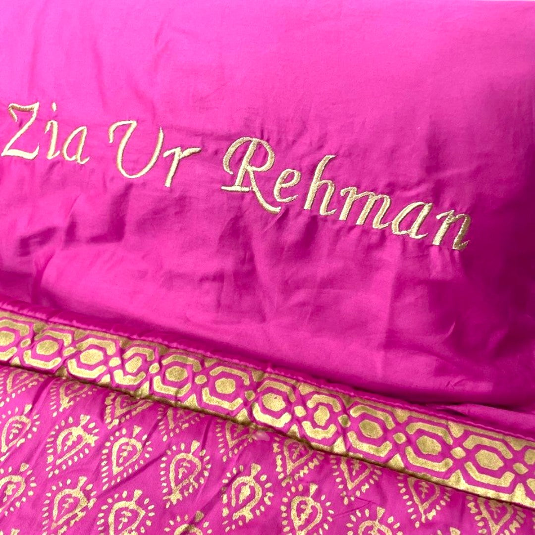 Block Printed Comforter Set