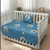 Light Blue Crib Bedding Set