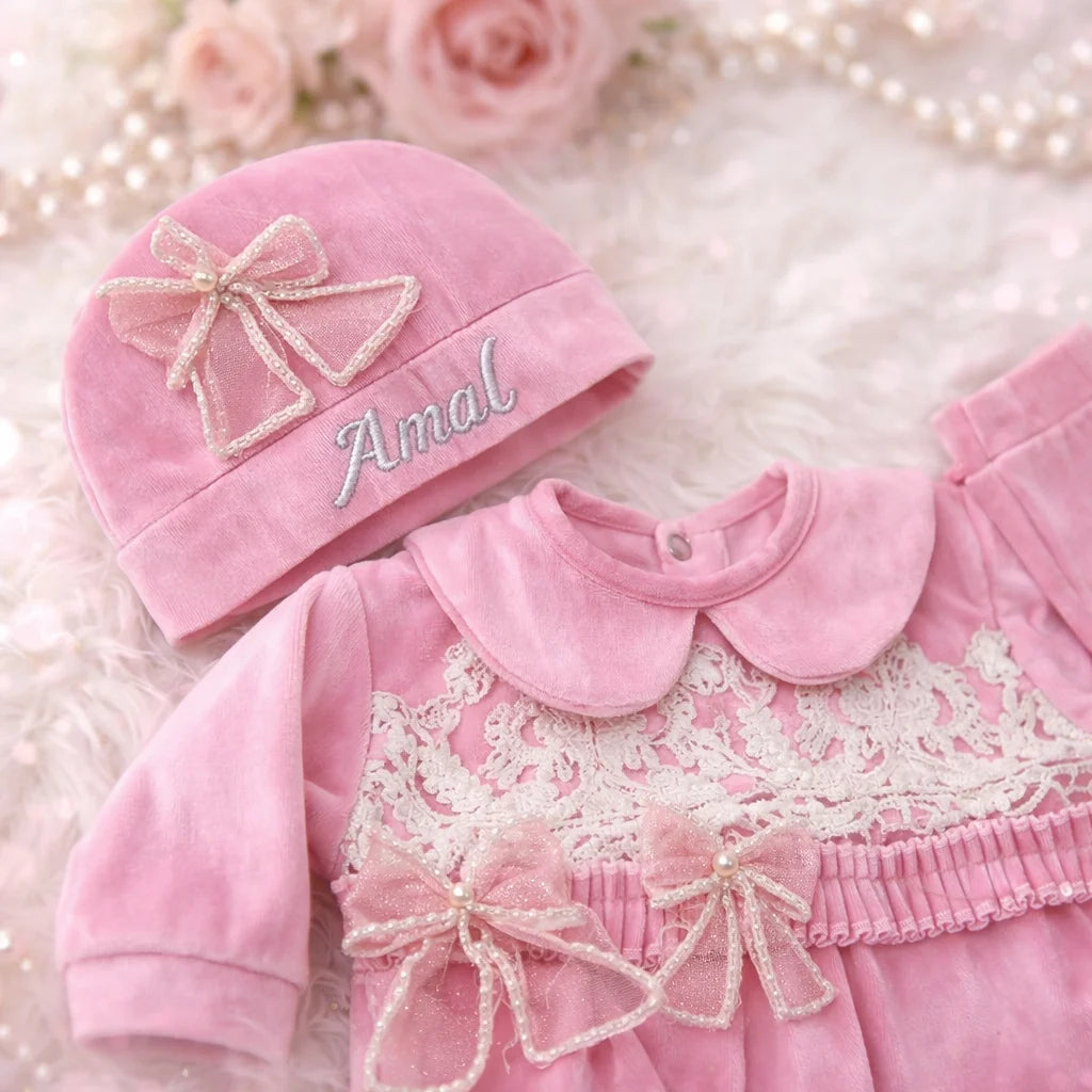 Pink Pops Frock styled romper
