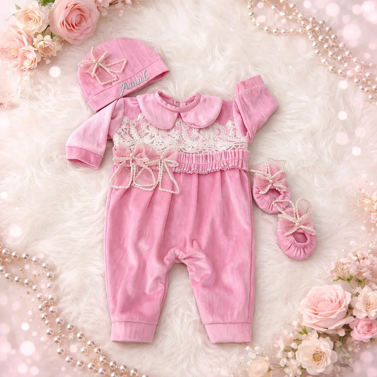 Pink Pops Frock styled romper