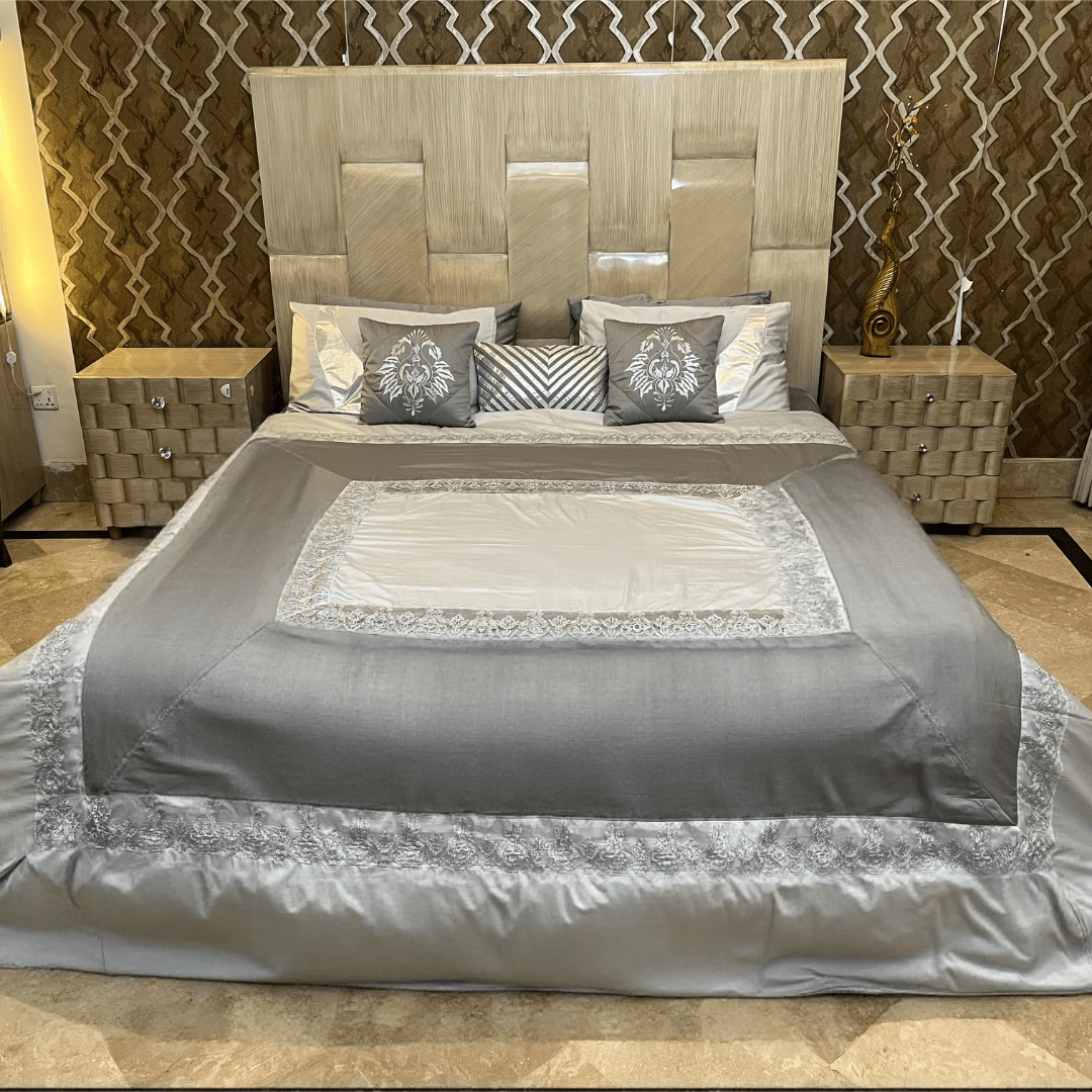 Embroidered Comforter Set For Summer 9 Pcs