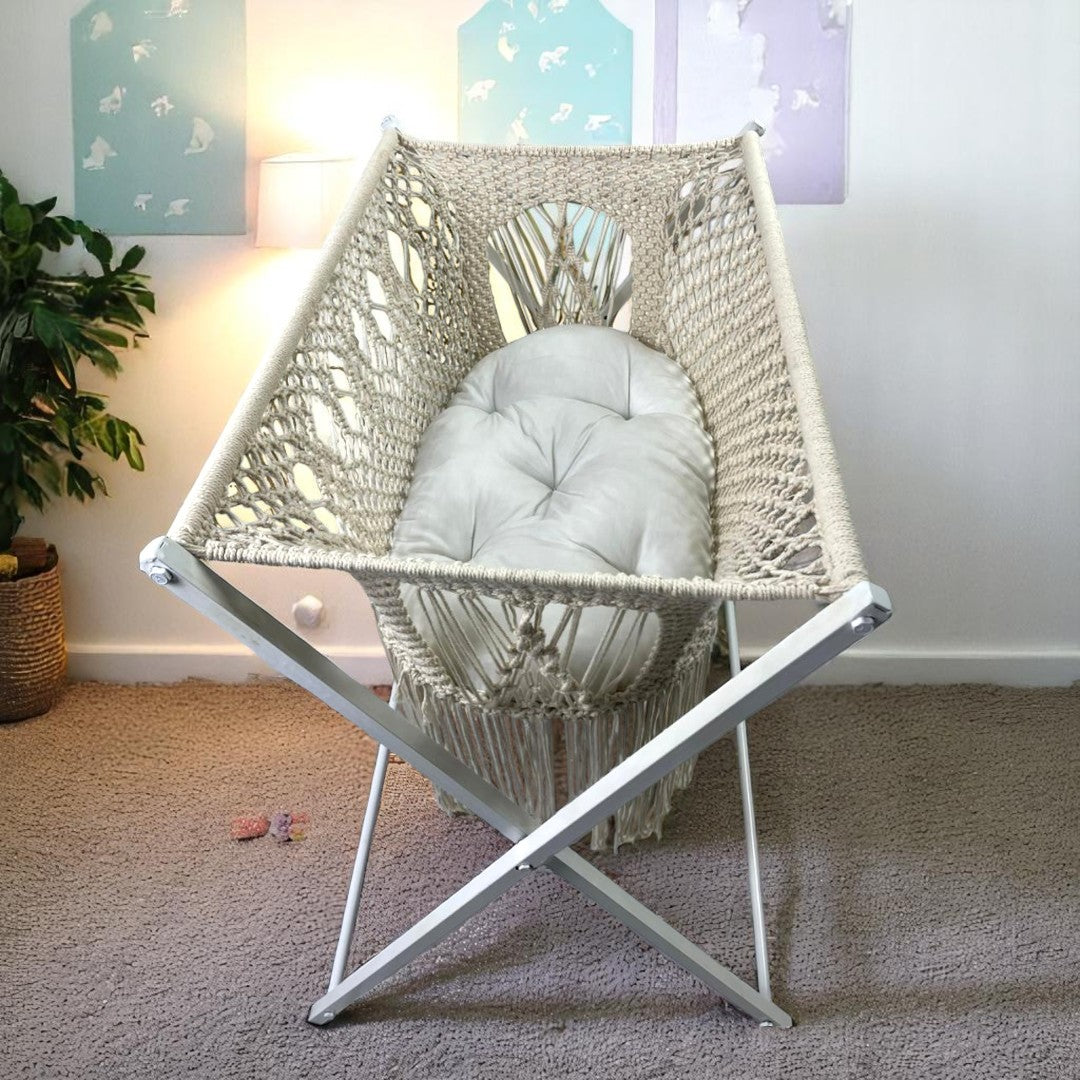 Hand Knot Baby Crib Bed