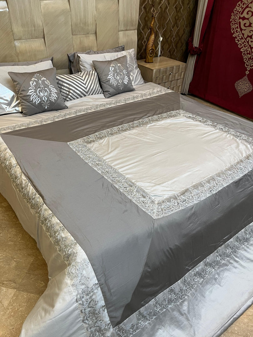 Embroidered Comforter Set For Summer 9 Pcs