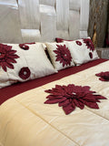 Embossed Petal Comfortor Set 8 Pcs