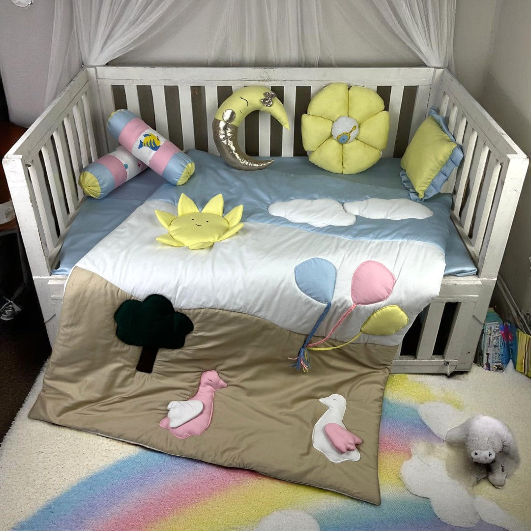 Baby Cot Bedding 8 Pcs