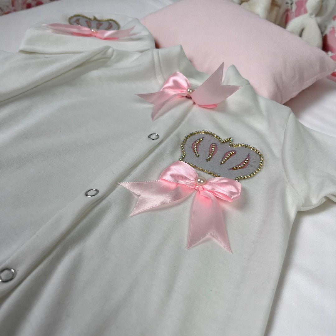 Crown Romper Set 4 Pcs