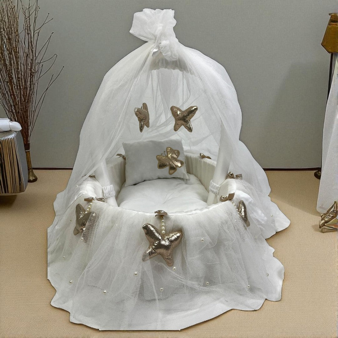 Baby Bassinet with Romper Set