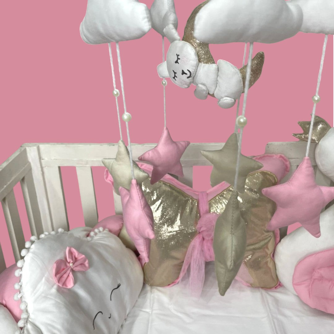 Baby Cot Bedding with Canopy