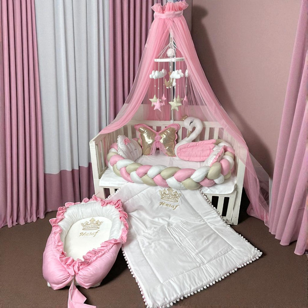 Baby Cot Bedding with Canopy