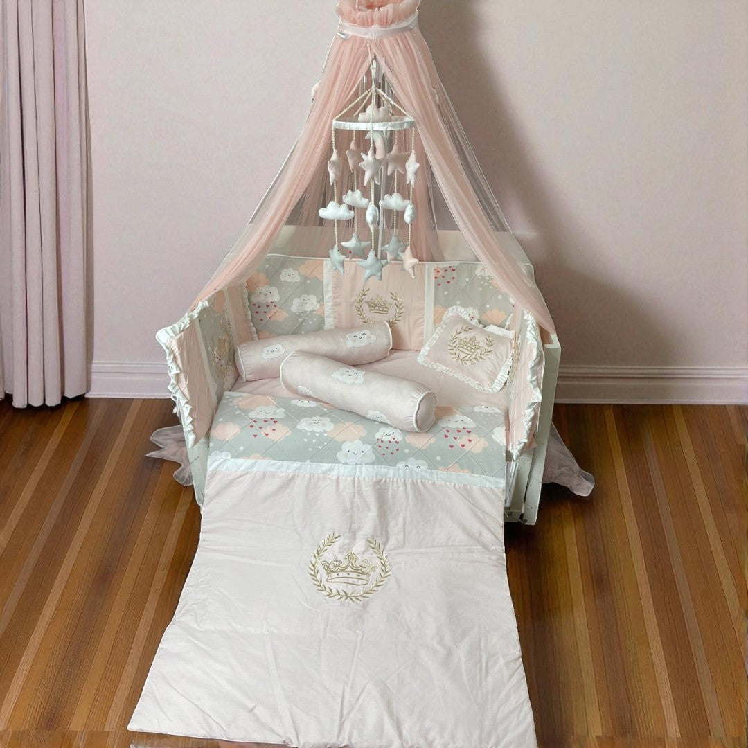 Baby Cot Bedding with Canopy