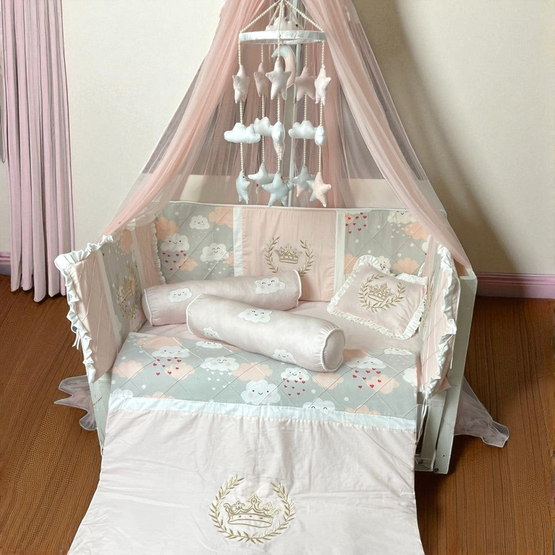 Baby Cot Bedding with Canopy