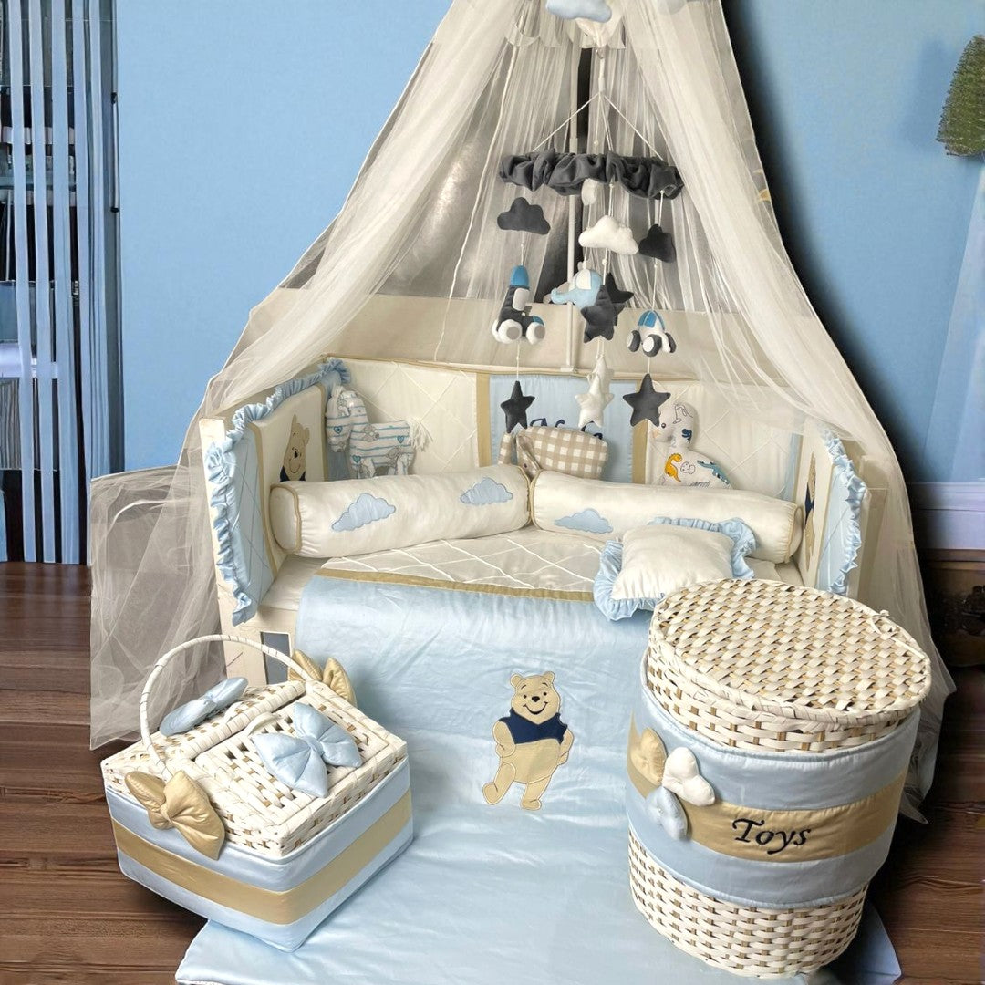 Baby Cot Bedding With Canopy
