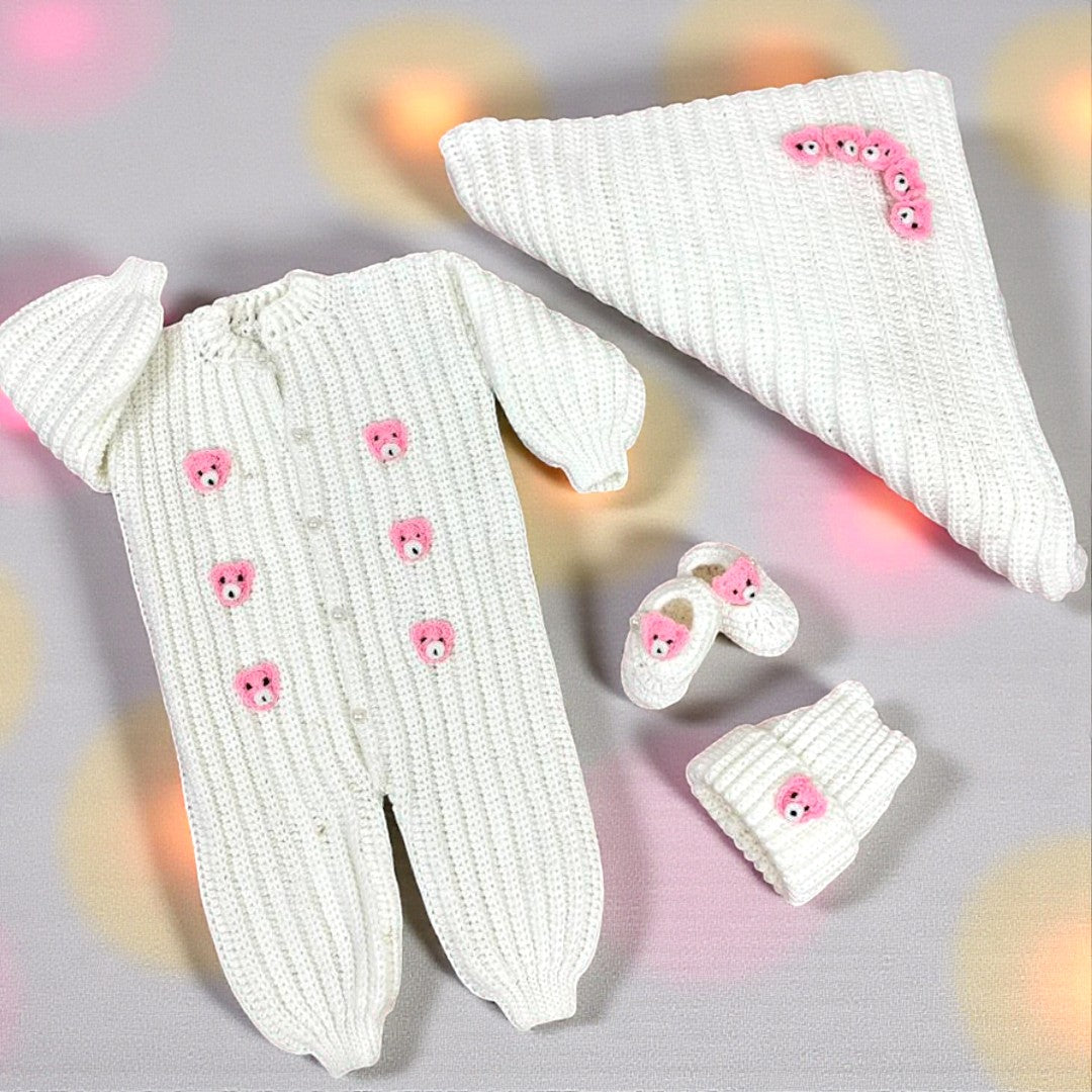 Baby Romper Wollen Set