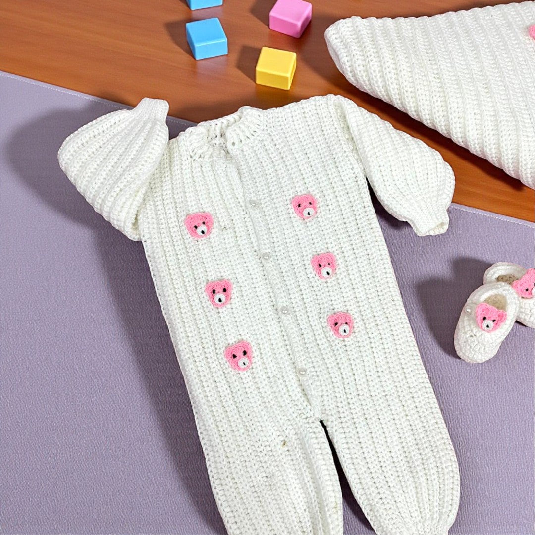 Baby Romper Wollen Set