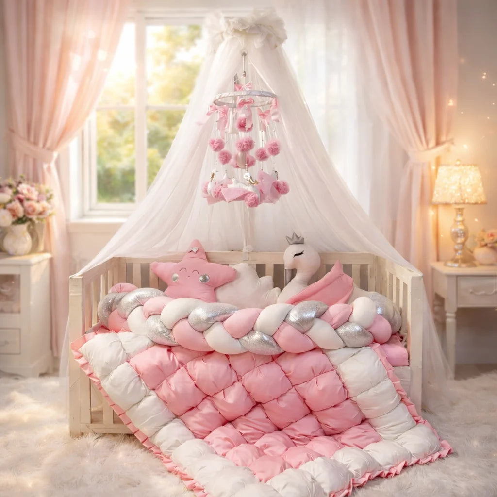 Baby Cot Bedding with Canopy