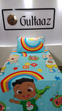 Kids Single character Printed Bedsheet