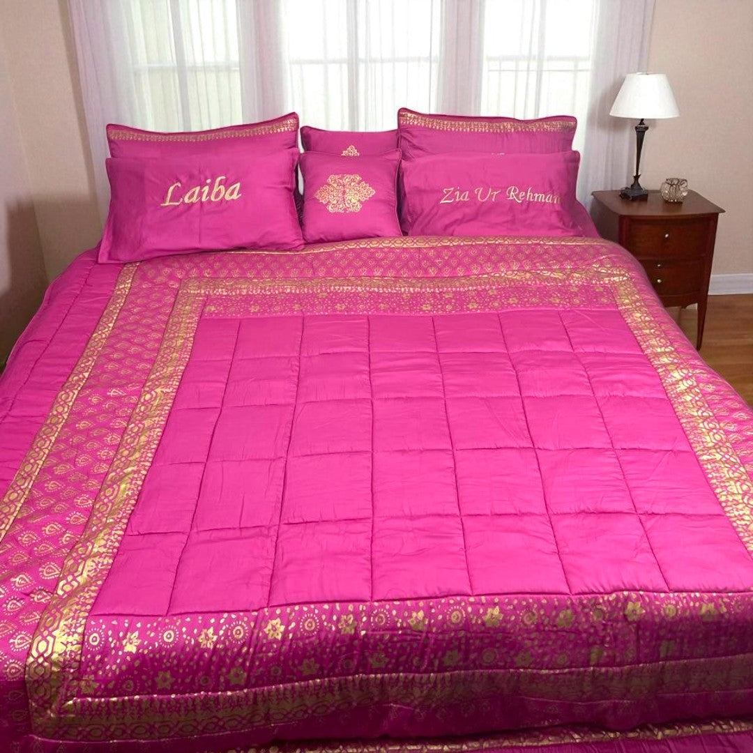 Block Printed Comforter Set